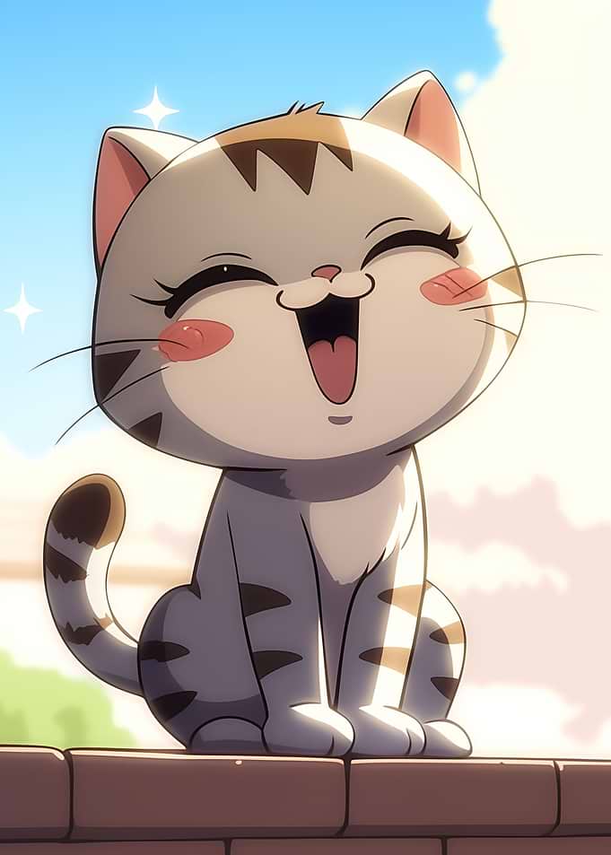 Cute Anime Cat