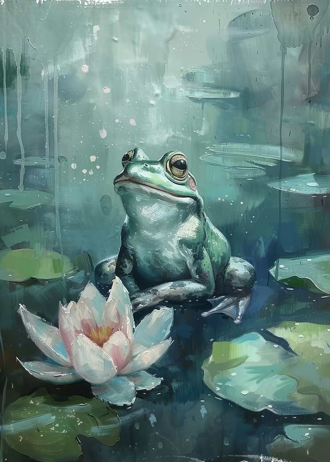 Frog on Lily Pad