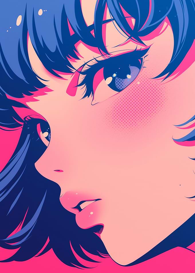 Anime Girl Close-Up