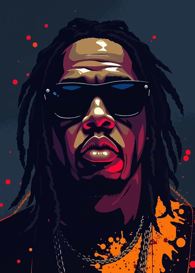 Legendary Rapper Portrait