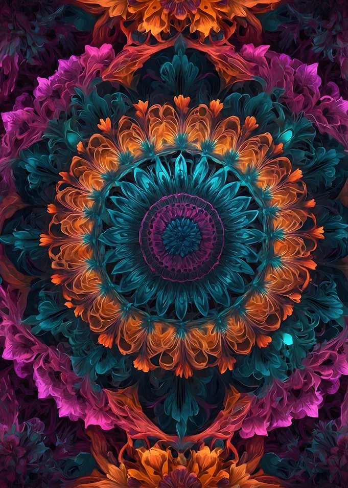 Psychedelic Mandala Art