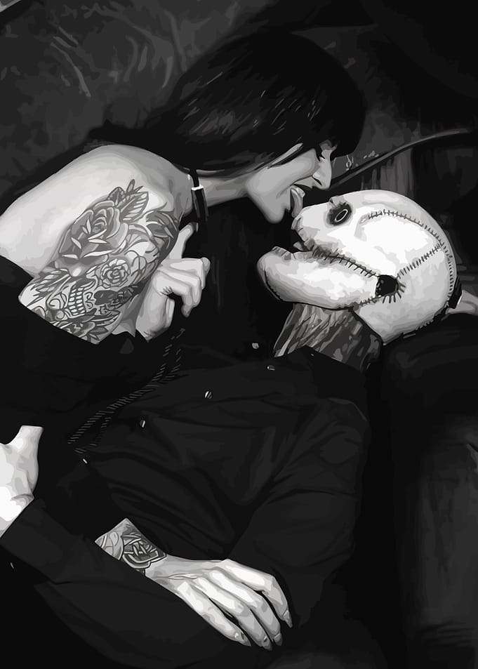 Creepy Couple Portrait