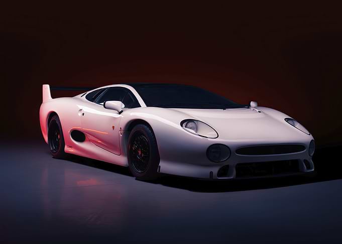 White Jaguar XJ220