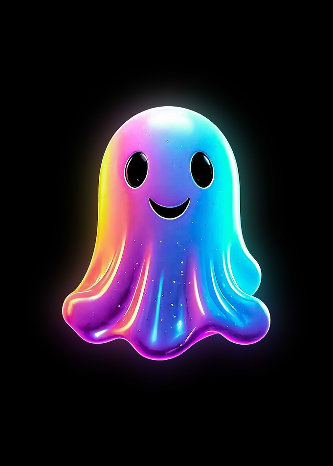 3D Rainbow Ghost