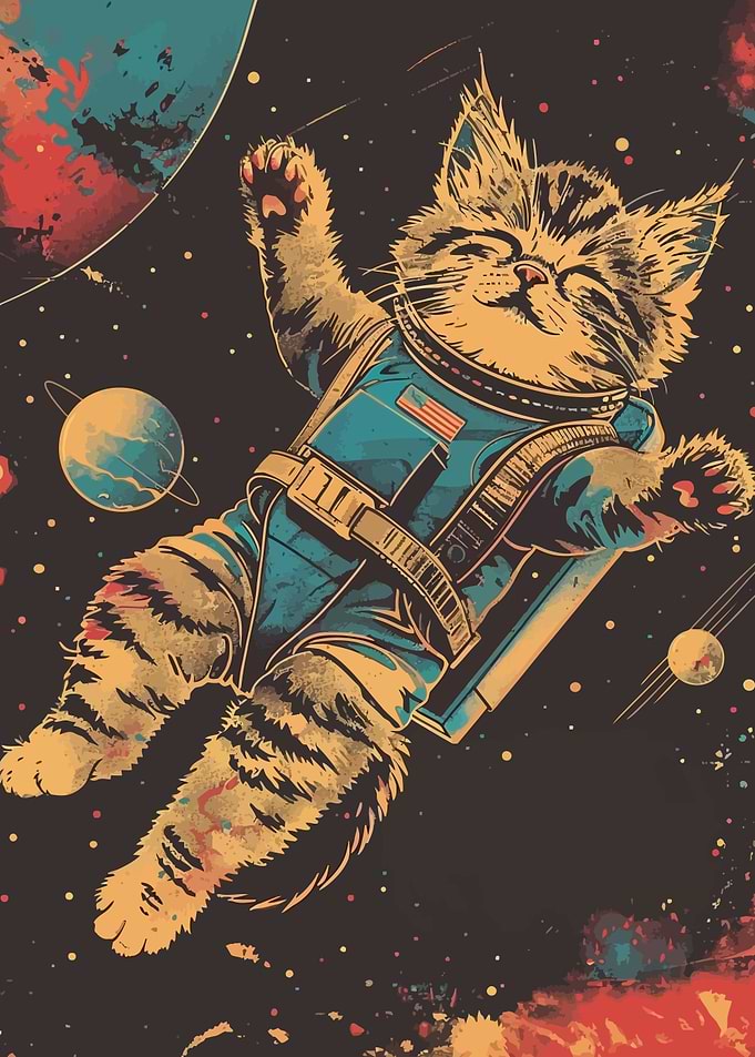 Space Cat Astronaut