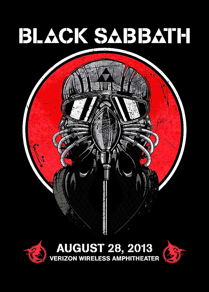 Black Sabbath Concert Poster