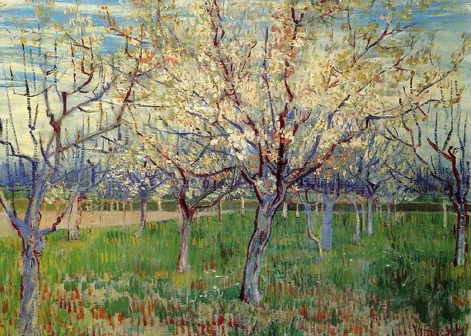 Almond Blossom Painting
