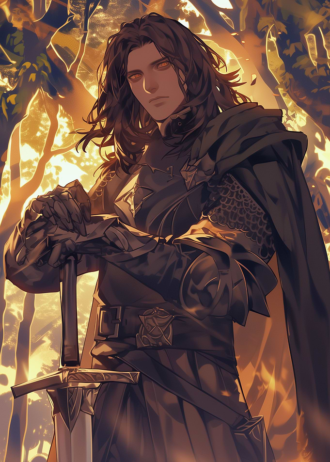 Dark-Haired Knight