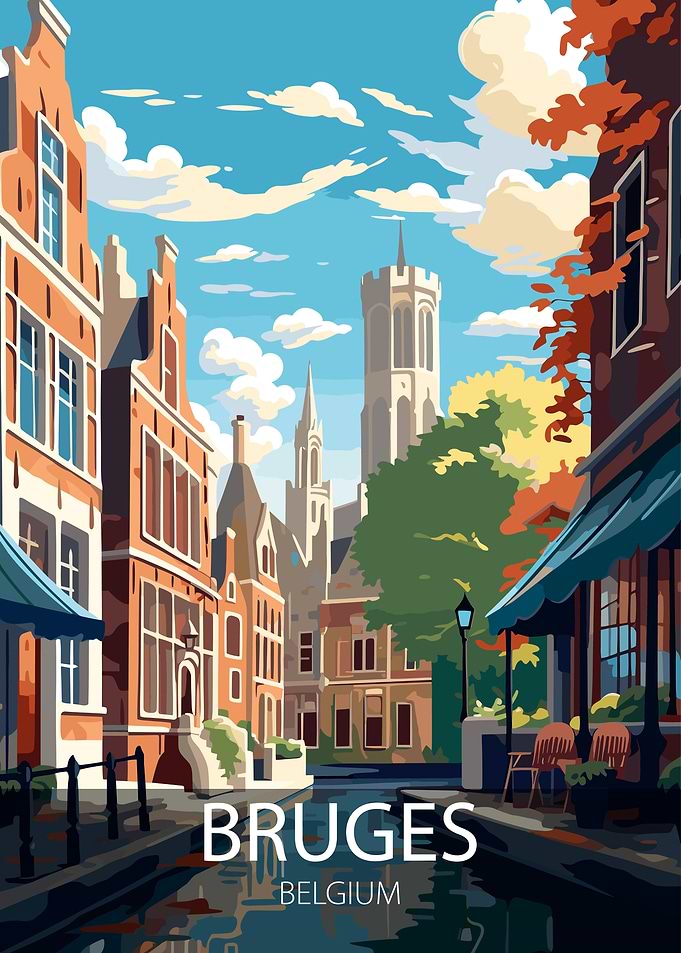 Bruges, Belgium Cityscape