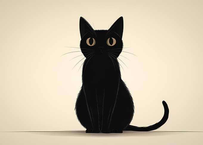 Black Cat Illustration