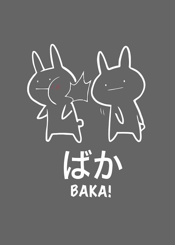 Baka Bunny Illustration