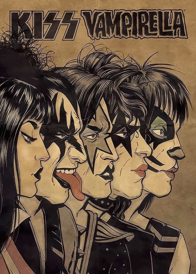 KISS Vampirella Comic Cover