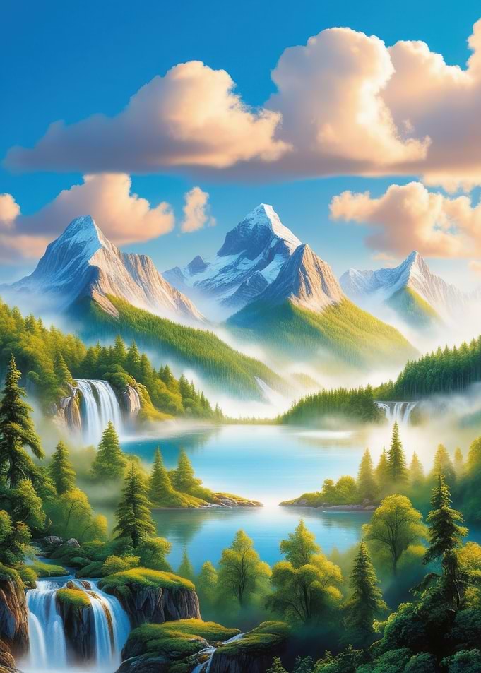Mountain Lake Serenity