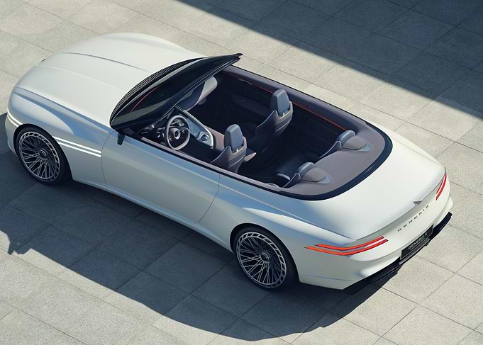 White Convertible Concept Car