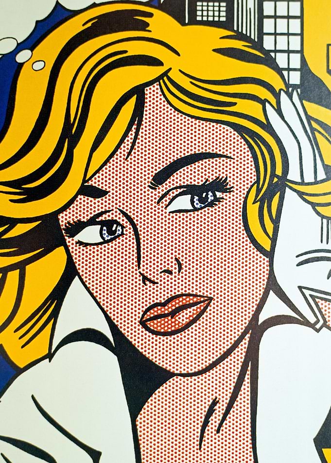 Pop Art Woman Portrait by roy lichtenstein