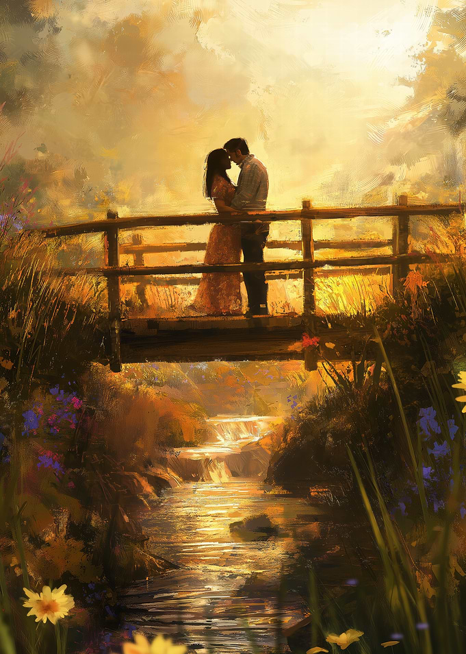 Couple on Bridge
