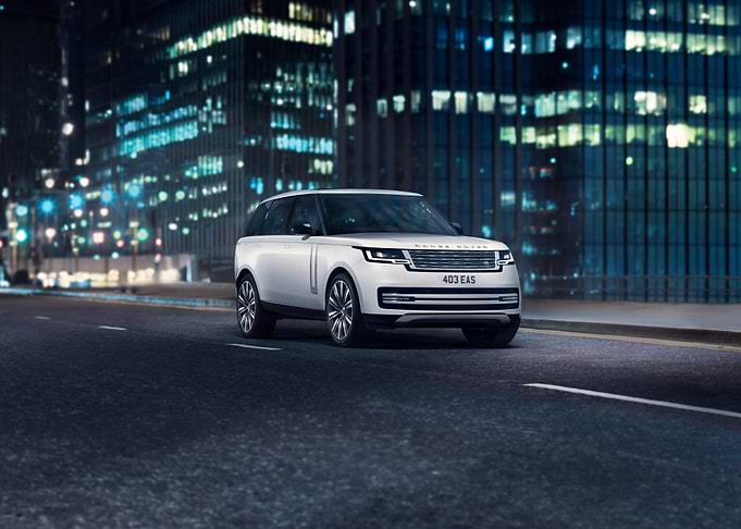 White Range Rover in City