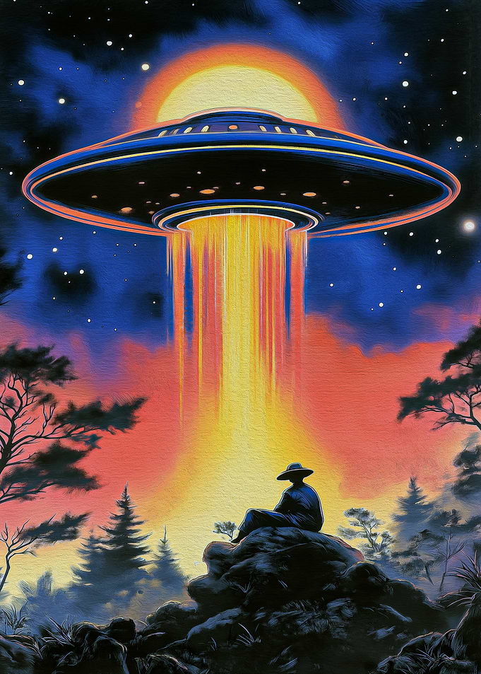 UFO Over Forest