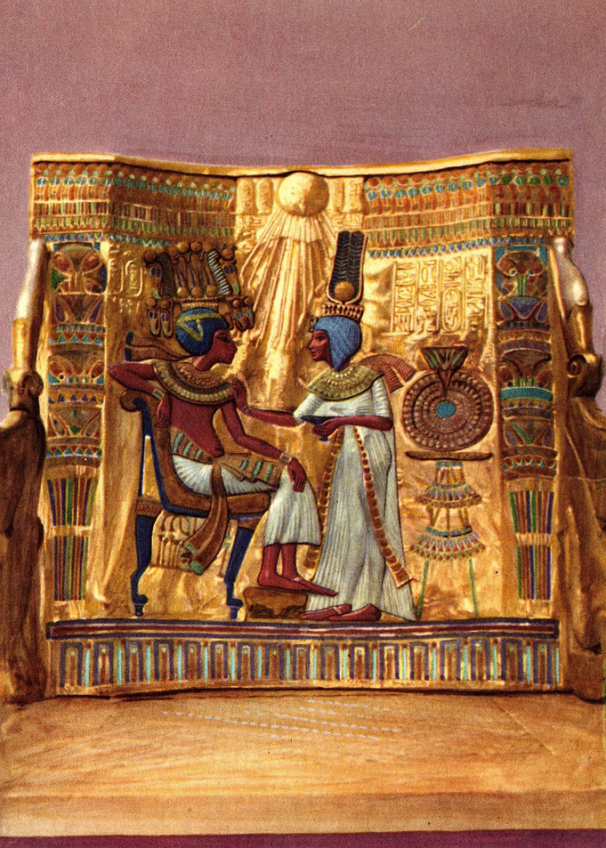 Ancient Egyptian Throne King Tut Tomb