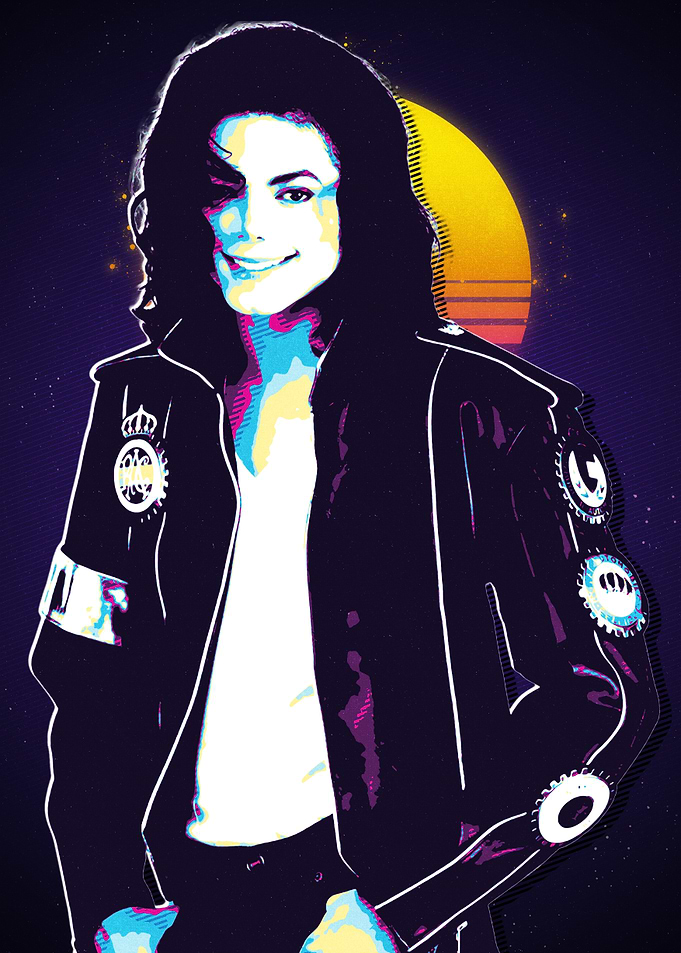 Michael Jackson Retro Art