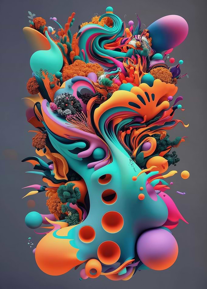Lumina Bloom - organic and artificial forms
