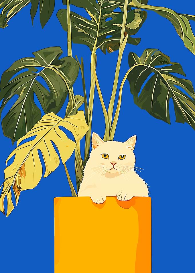 Cat in a Pot