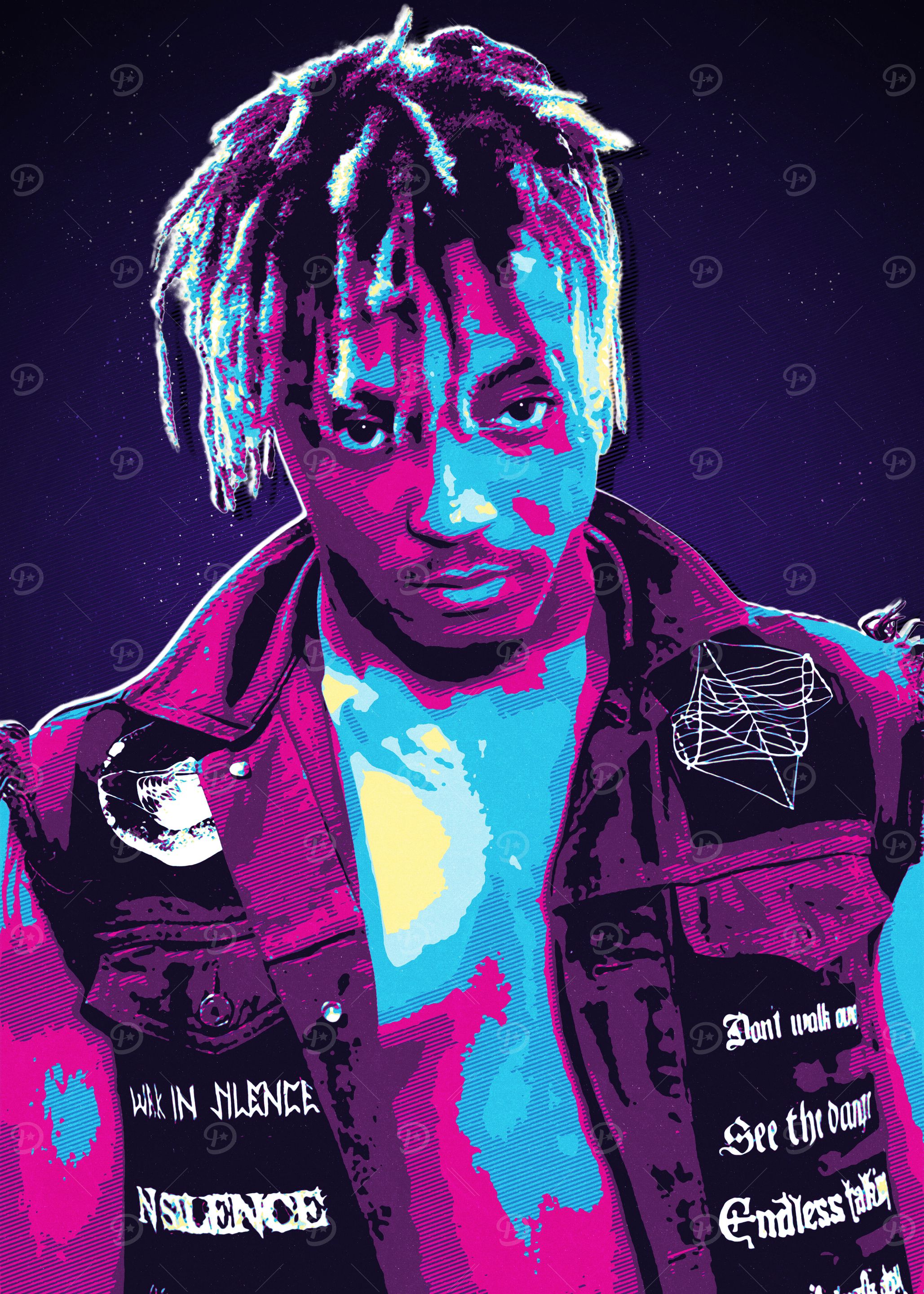 Juice Wrld Pop Art Portrait
