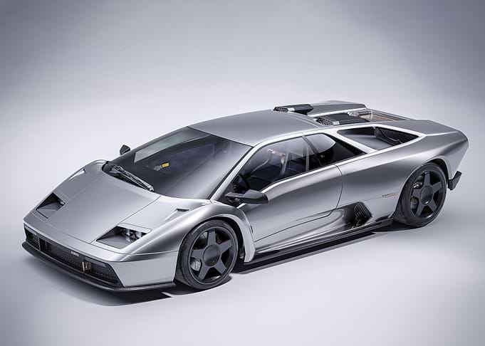 Silver Lamborghini Diablo