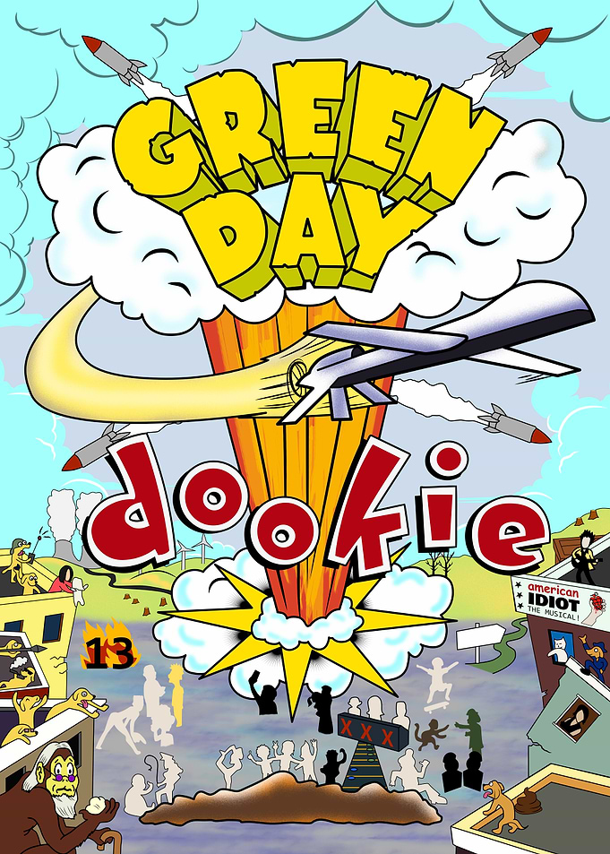 Green Day Dookie Album Cover