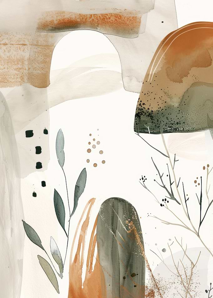 Abstract Watercolor Art