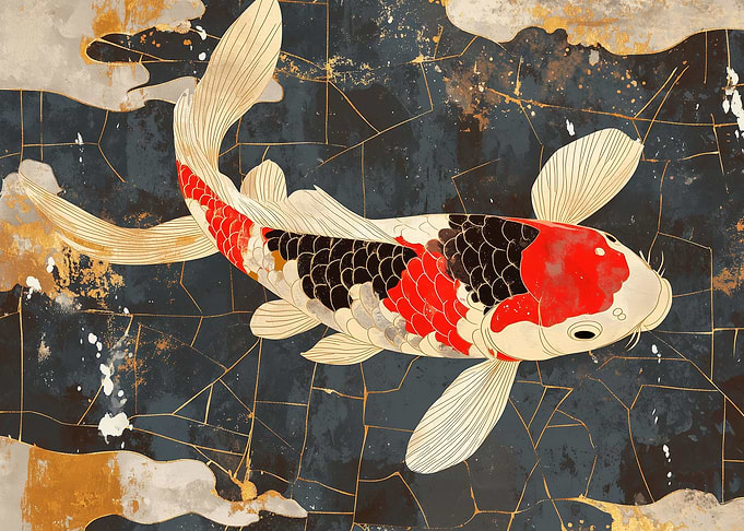 Koi Fish Japanese Art