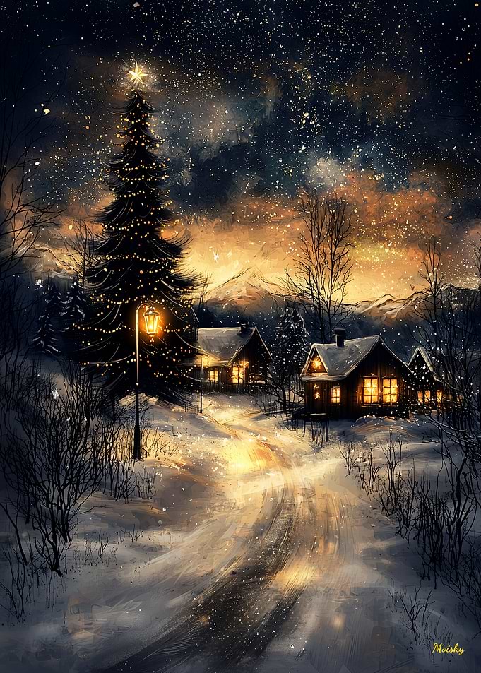 Snowy Christmas Village