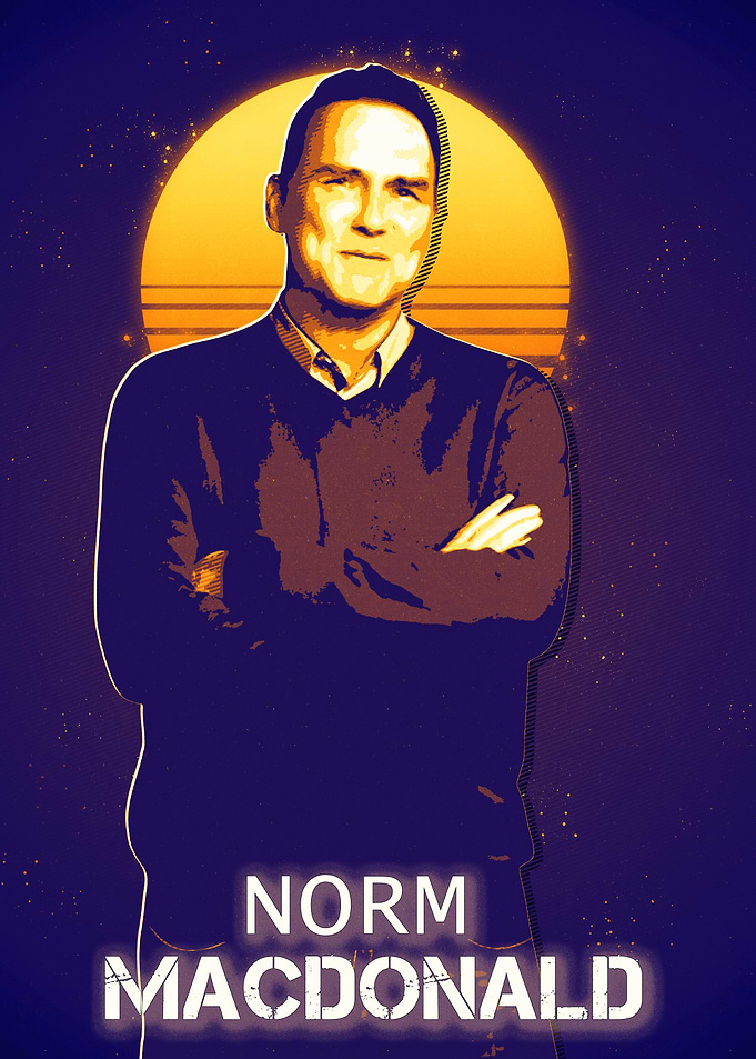 Norm Macdonald Retro Poster