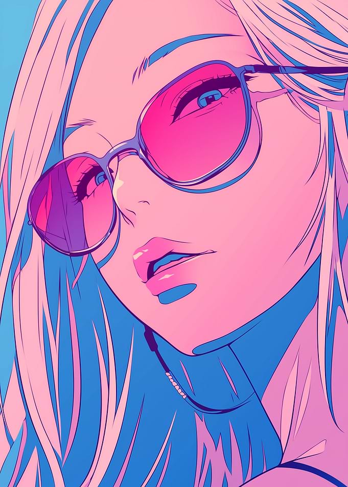 Anime Girl in Sunglasses