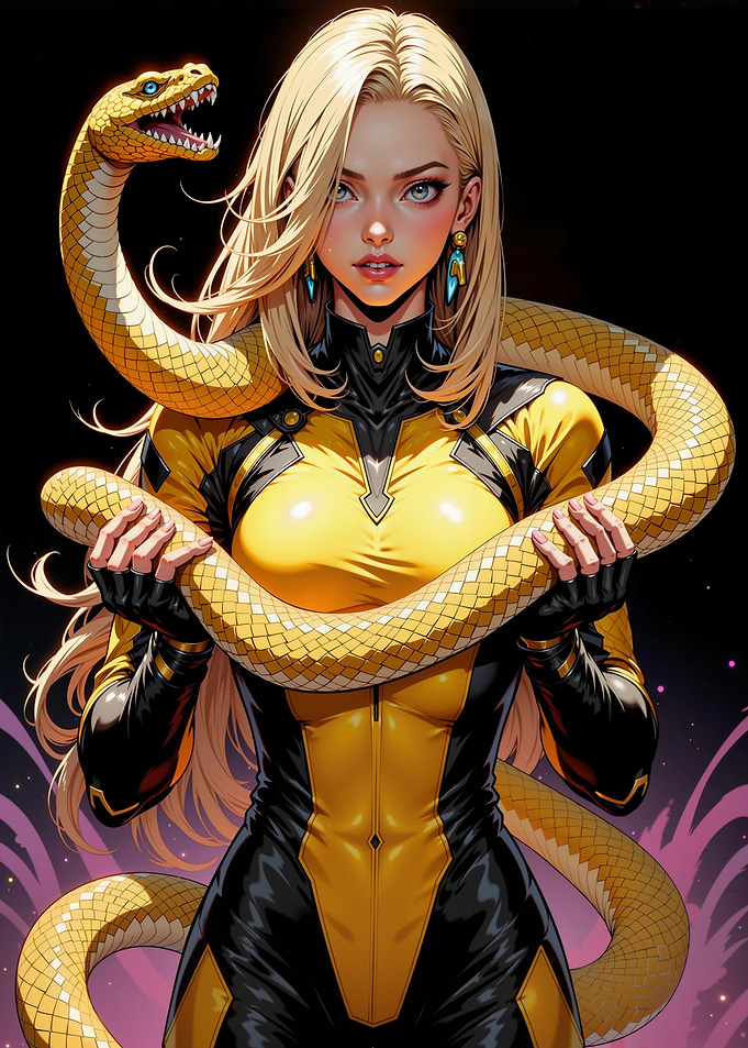 Yellowjacket with Snake