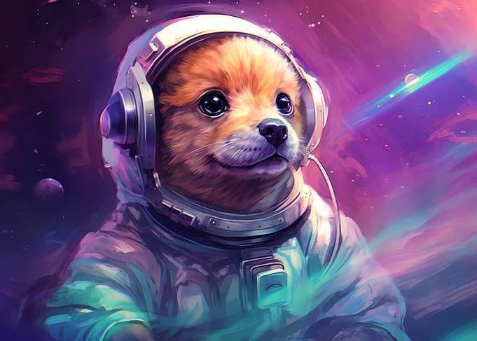The First Wuff Astronaut