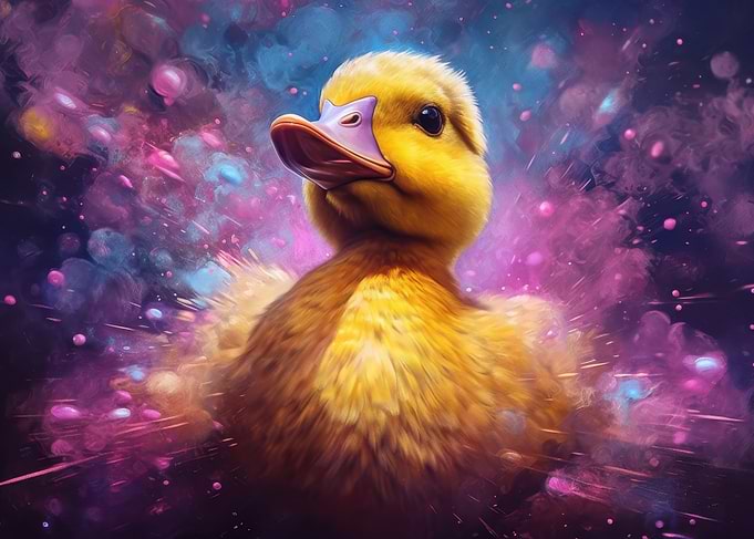 Purple Magic Duck