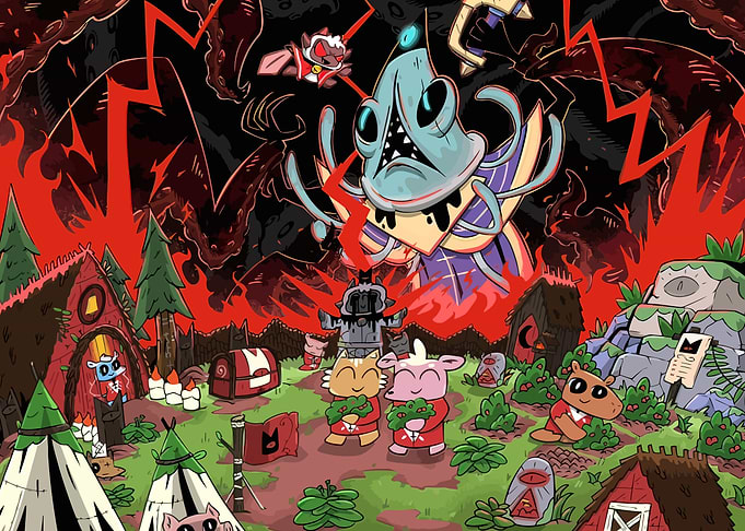 Cartoon Monster Attack
