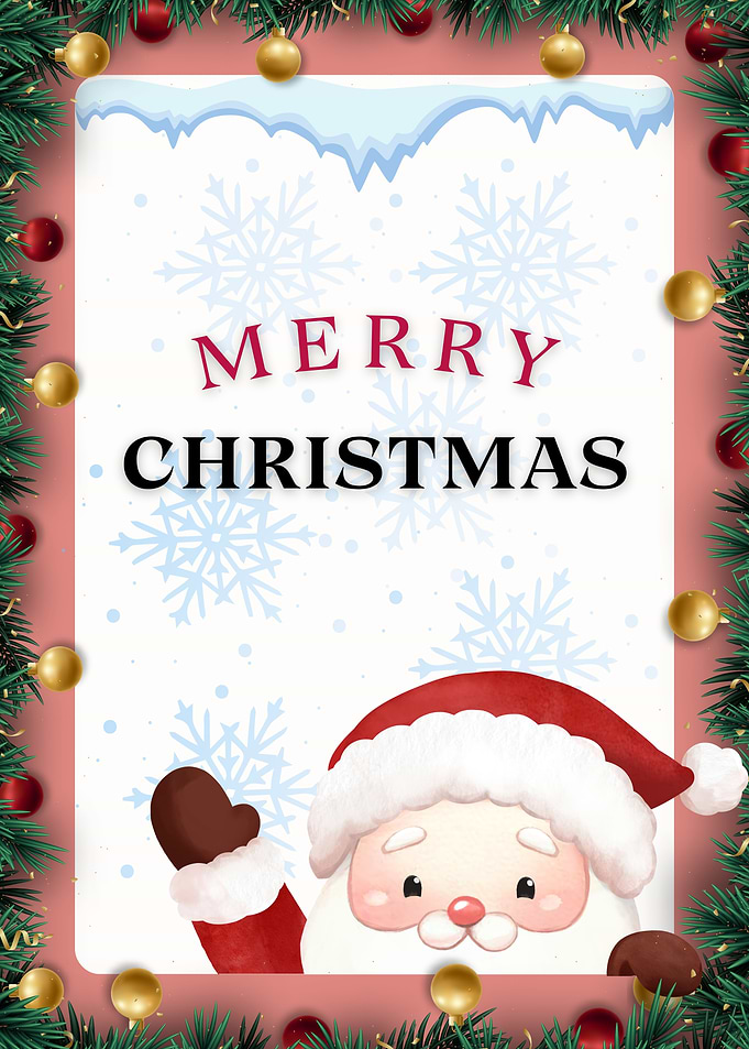 Merry Christmas Greeting Card