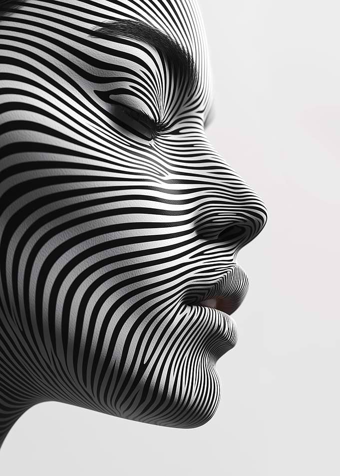 Zebra Stripes Face