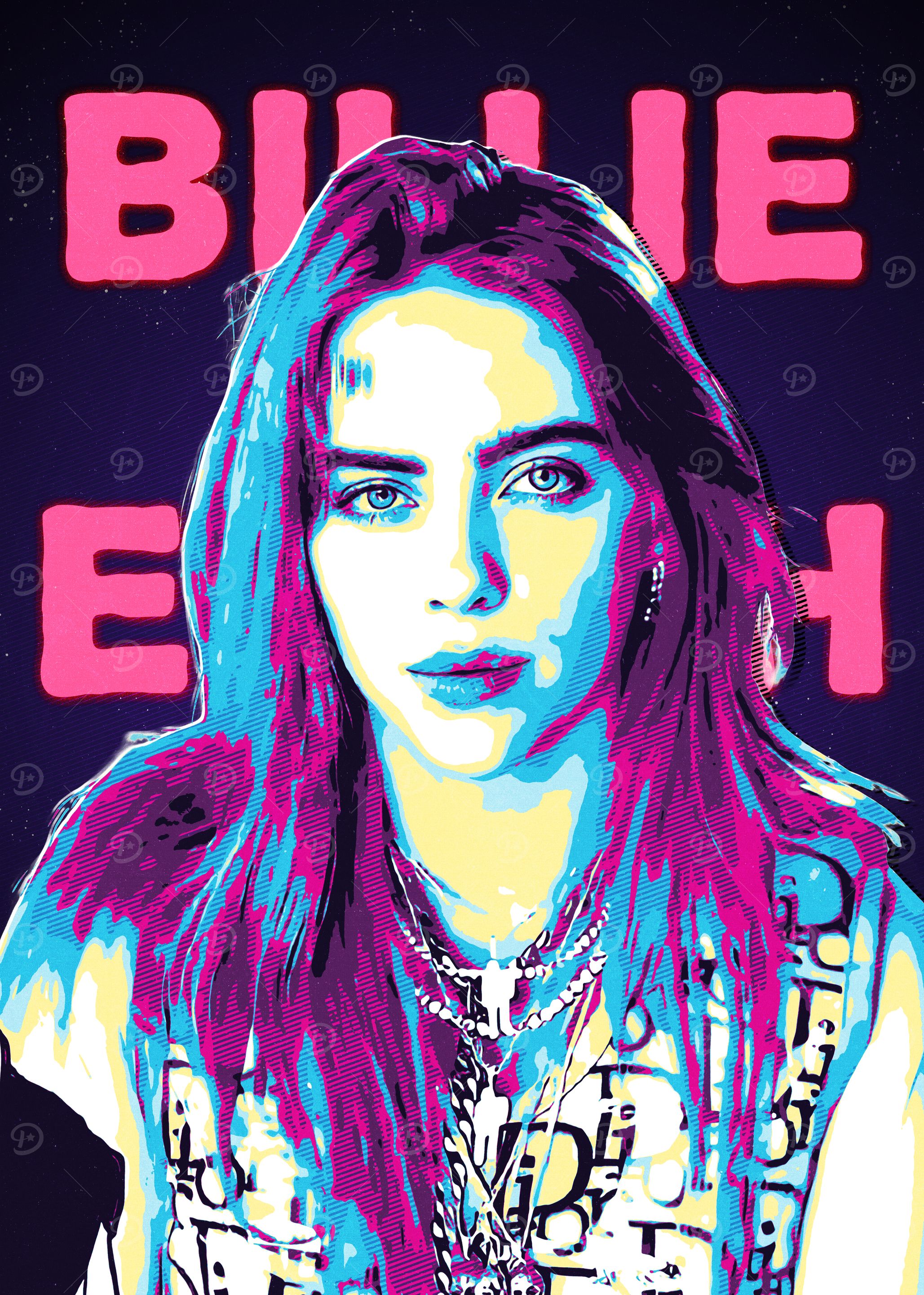 Billie Eilish retro
