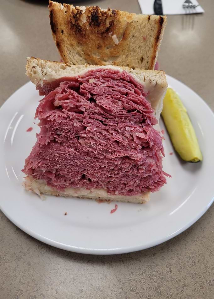 Deli Food Corned Beef Sandwich