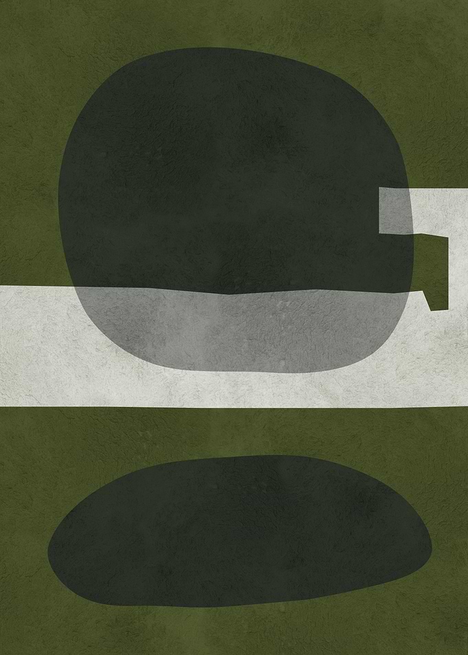 Abstract Green Shapes