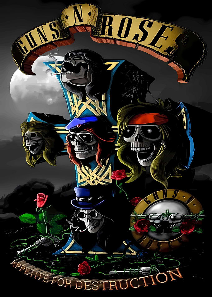 Guns N' Roses Skull Artwork