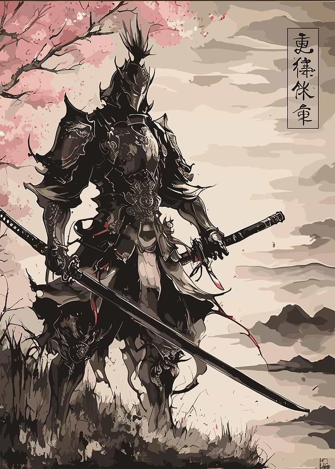 Samurai Warrior Art Print