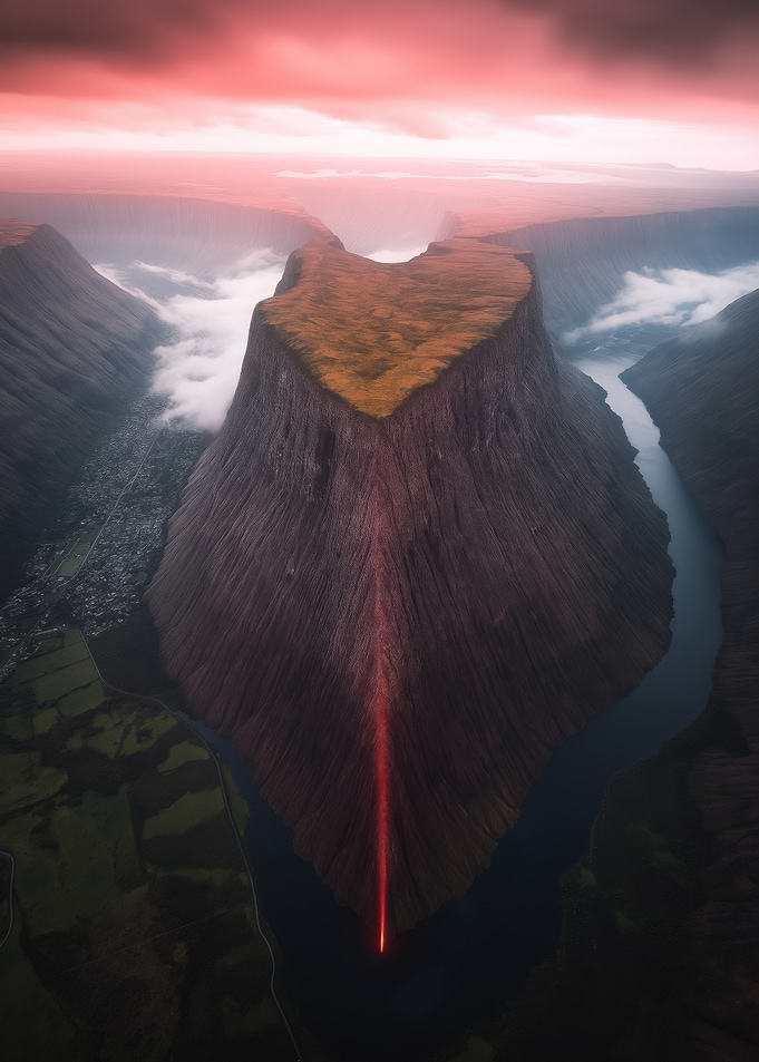 Mountain Valley Sunset