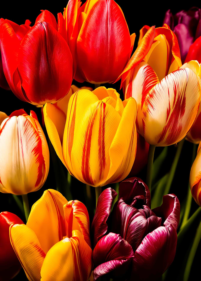 Colorful Tulips Bouquet