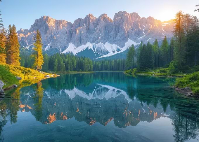 Mountain Lake Reflection
