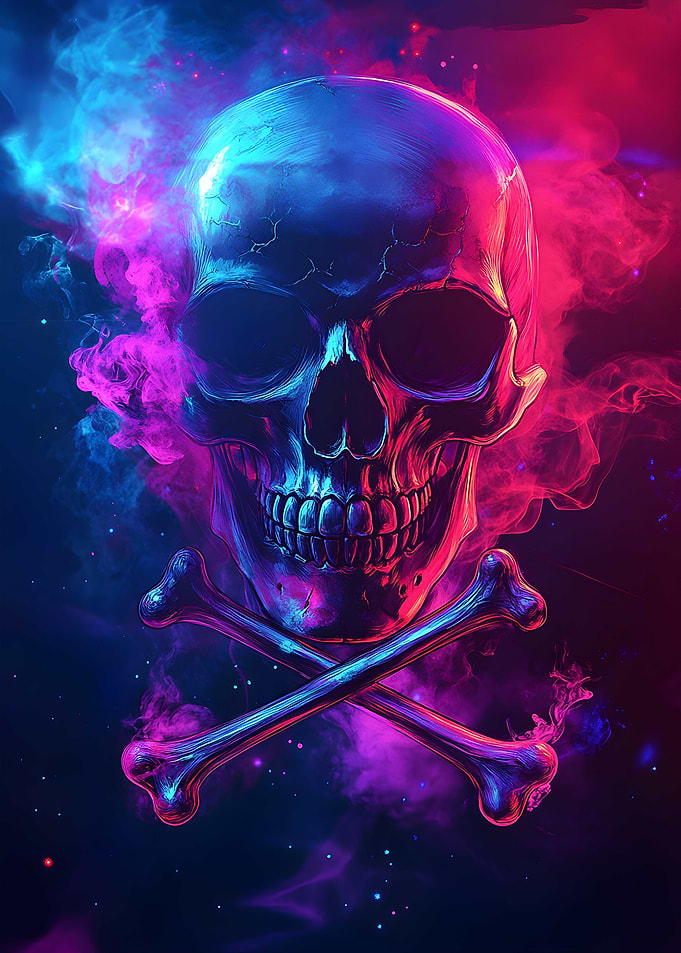 Skull and Cross-Joints Art