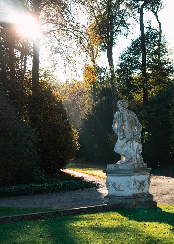 Statue in Autumn Light